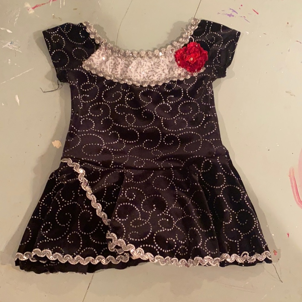 Black dance leotard